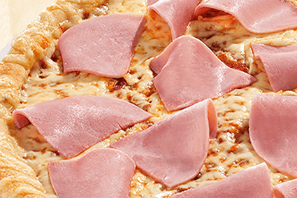 Pizza Waterloo mit Schinken und Käse